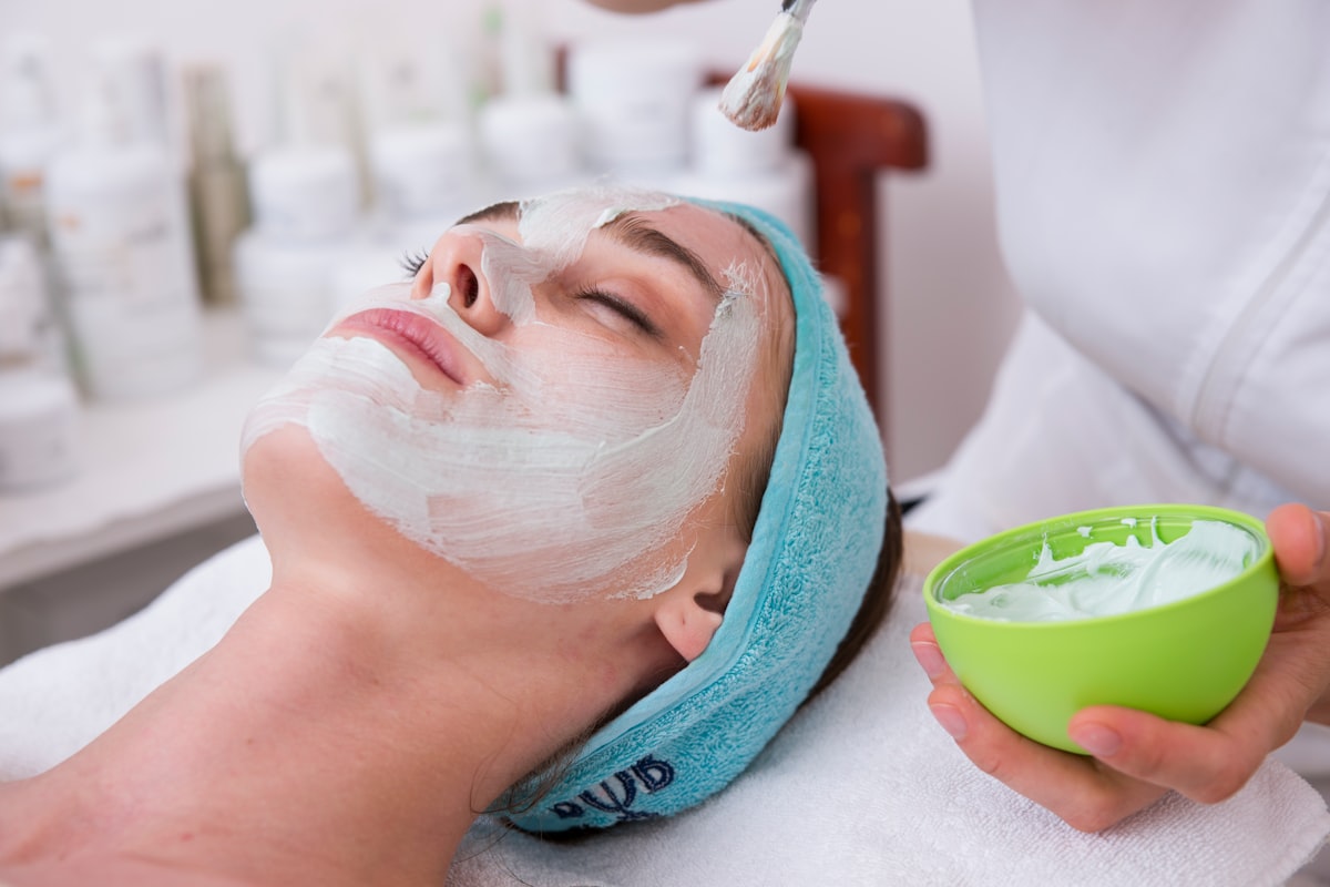 Aesthetic treatment in progress at the Wilmslow studio